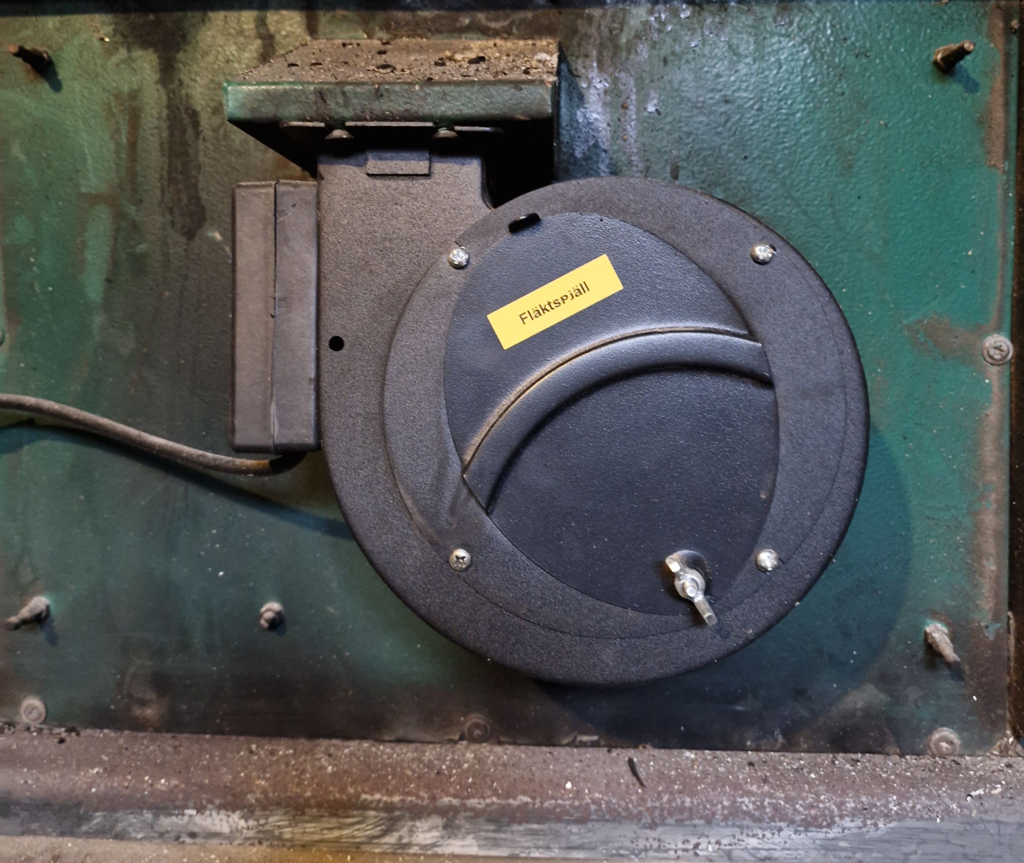 Stängt fläktspjäll