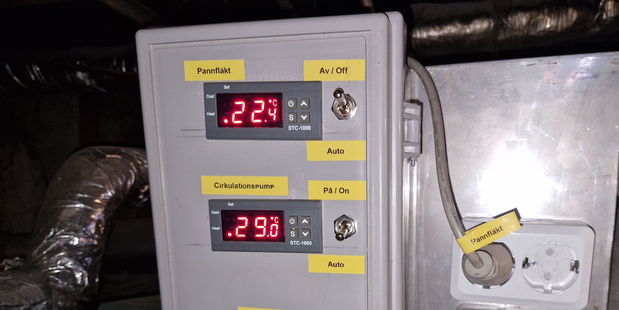 Pannfläkt avstängd